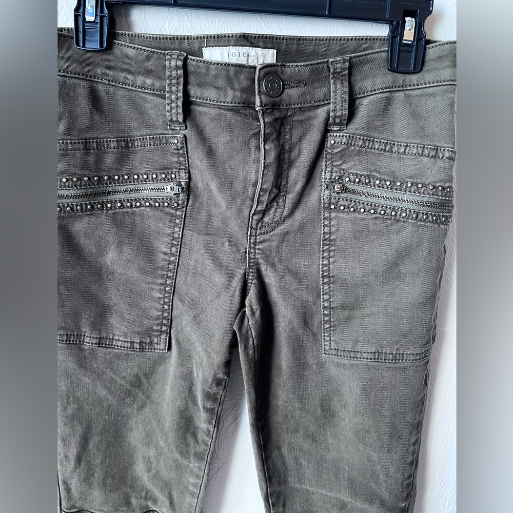 Joie Green Studded Hazina Skinny Ankle Jean - Picture 5 of 12